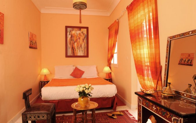 Tweepersoonskamer van Riad Shaden in Marrakech