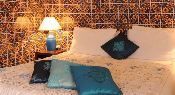 Tweepersoonskamer van Riad Shaden in Marrakech