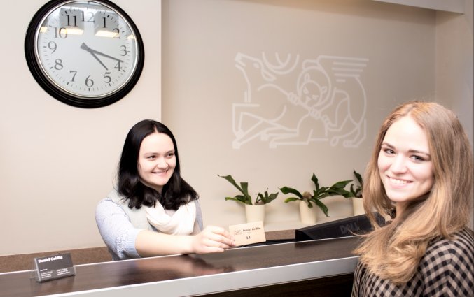 Receptie van Aparthotel Daniel Griffin in Krakau