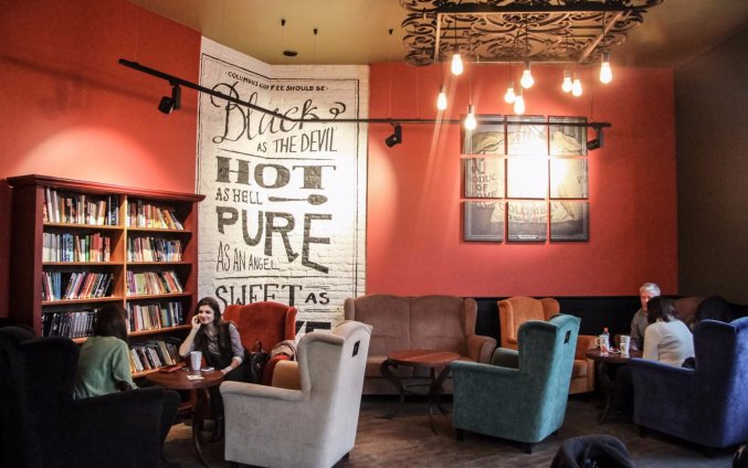 Zitgedeelte in Aparthotel Daniel Griffin in Krakau