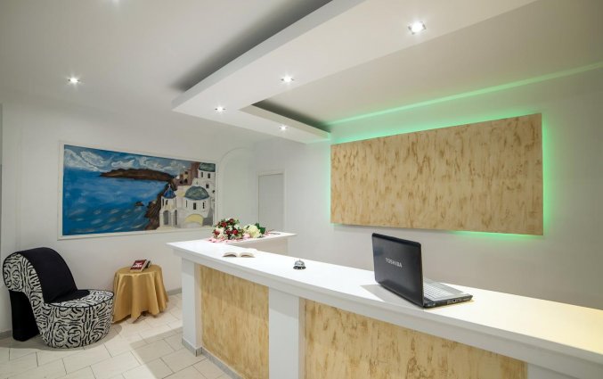 Receptie van Hotel Villa Olympia op Santorini