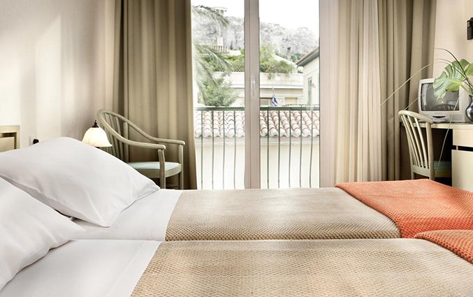 Tweepersoonskamer van Hotel Adrian in Athene