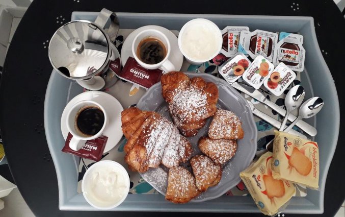 Ontbijt in B&B Dei Decumani in Napels