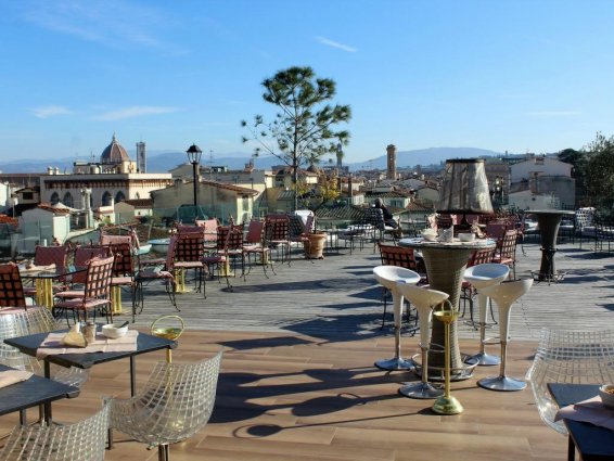 Terras van Hotel Kraft in Florence