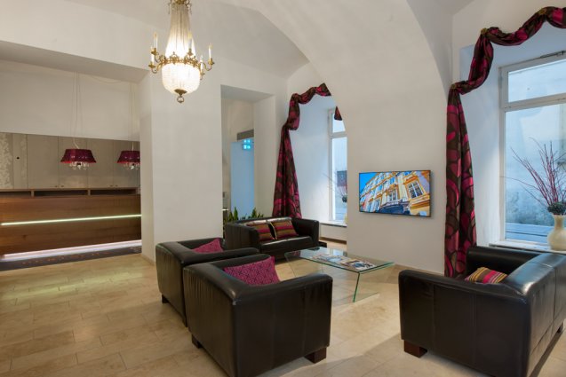 Zithoek van Hotel Pertschy Paleis in Wenen