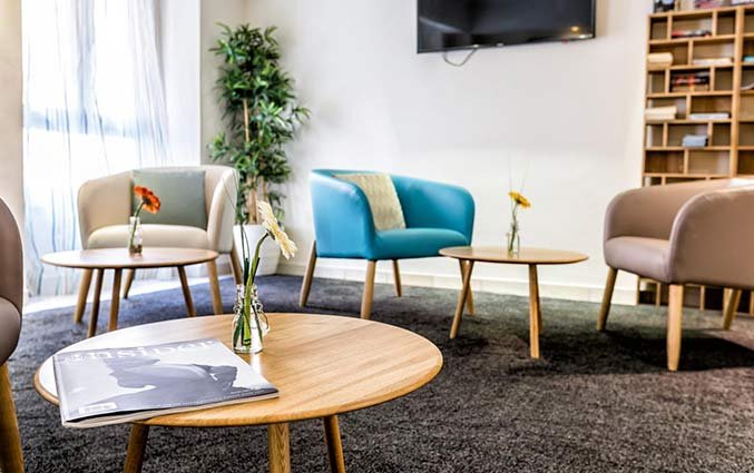 Zithoek van Hotel Univers Nice