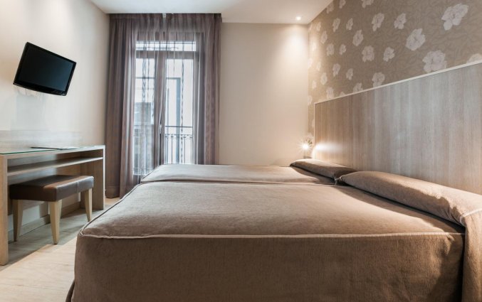 Tweepersoonskamer van Hotel Santa Marta in Barcelona