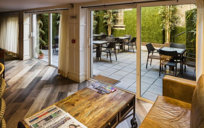 Terras van Hotel Temple Bar Inn in Dublin