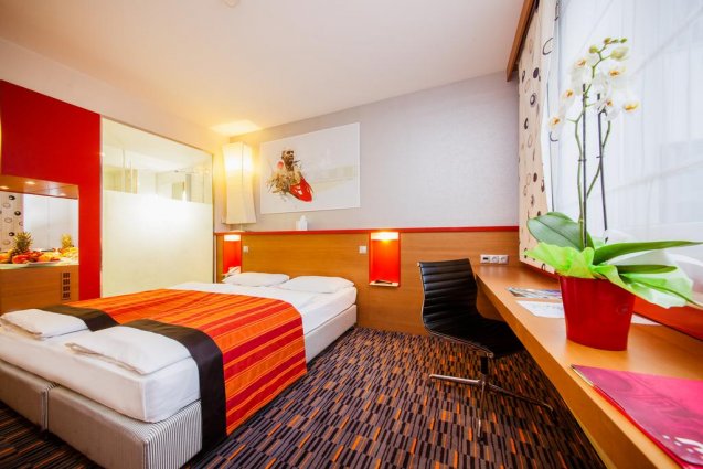 Tweepersoonskamer van Hotel Royal Park in Budapest