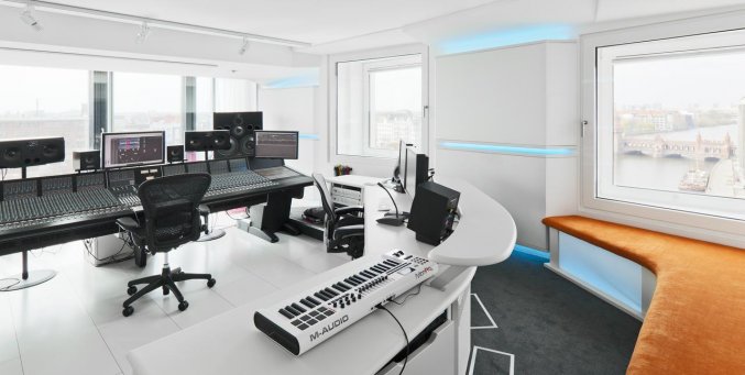 Muziekstudio van Hotel NHow in Berlijn