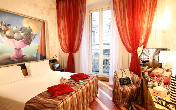 Tweepersoonskamer van Hotel Sanpi Milaan