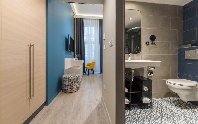 Tweepersoonskamer van Hotel Alta Moda Fashion in Budapest