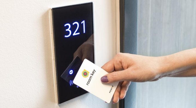 Slot van een tweepersoonskamer van Hotel Point A Canary Wharf in Londen